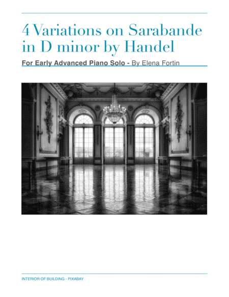 Four Variations on a Theme by Handel sheet music cover