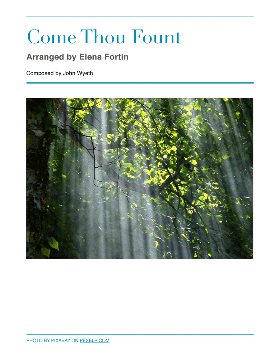 Come Thou Fount sheet music cover